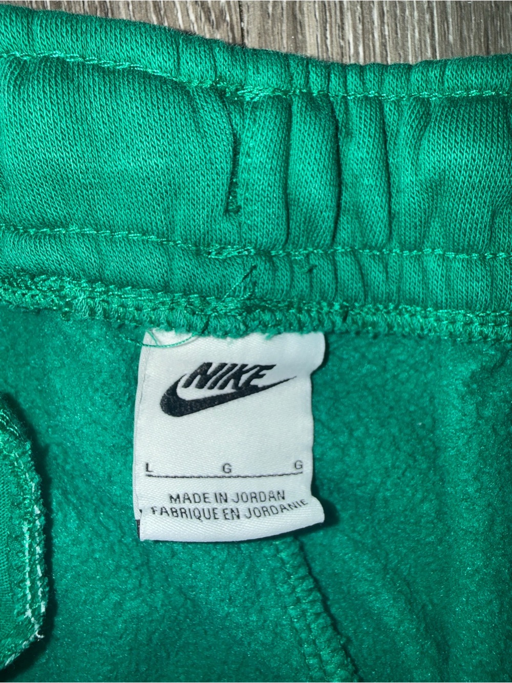 Nike NSW Cuff Fleece Tapered Sweats Pants Green Men’s Sz Large BV2671-365 - Picture 2 of 7